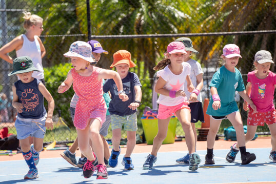 For children aged 3 - 5 years old, Baseline Bambinos is designed to give your little one a taster of tennis in a safe, fun and outdoor environment!